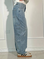 Viktoria - High-Waist Glitter Jeans