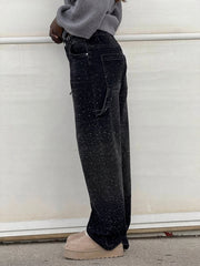 Viktoria - High-Waist Glitter Jeans