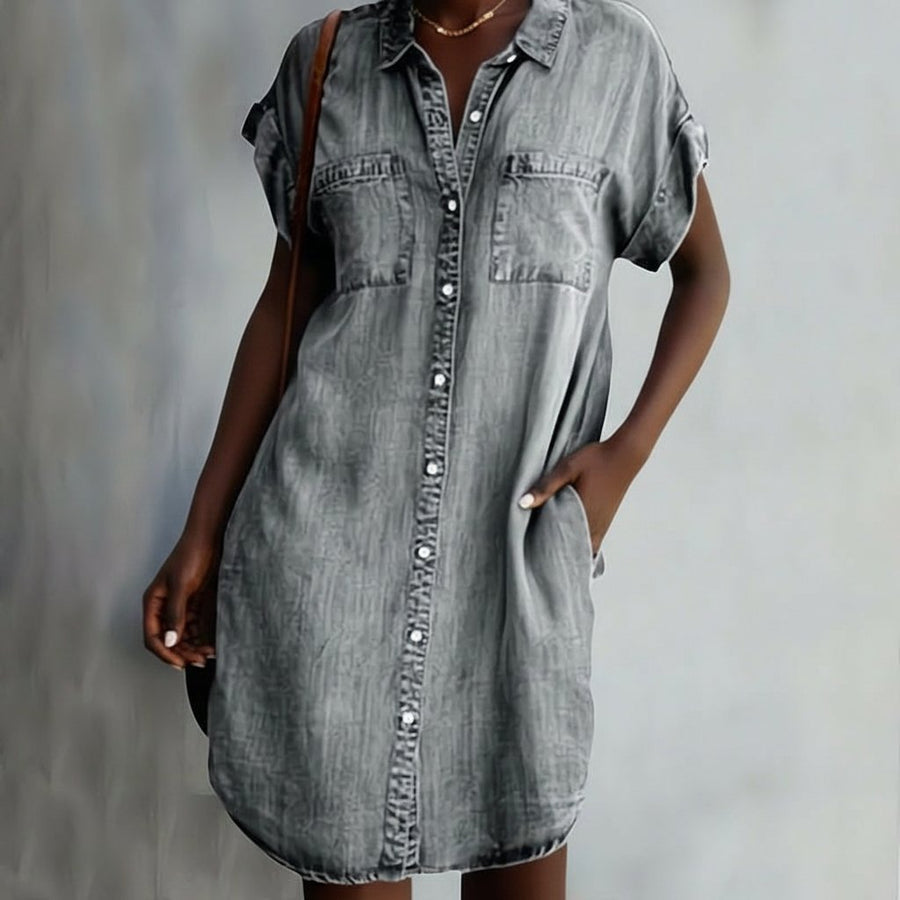 Helen | Button-Down Shirt Dress