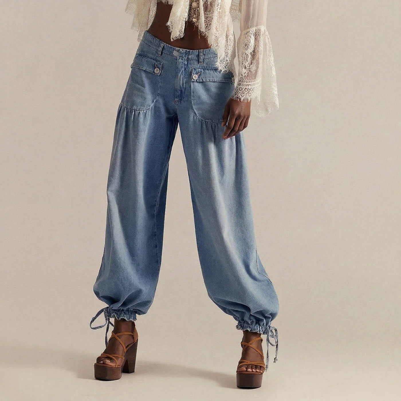 ORISELLE – ELEGANT FLOWY-FIT JEANS