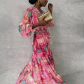 Meli | Wrap Dress with Floral Print