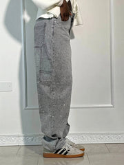 Viktoria - High-Waist Glitter Jeans