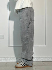Viktoria - High-Waist Glitter Jeans