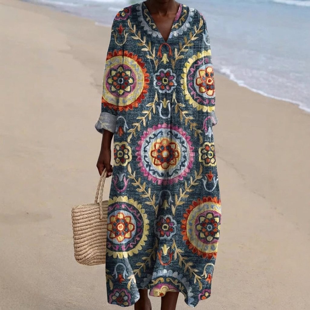Soraya | Bohemian Dress with Ethnic Print