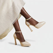 Evette Leather Heels