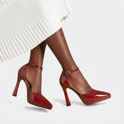 Evette Leather Heels