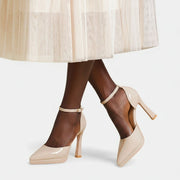 Evette Leather Heels