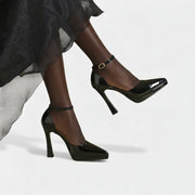 Evette Leather Heels