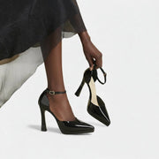 Evette Leather Heels