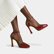Evette Leather Heels
