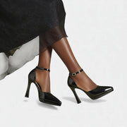 Evette Leather Heels
