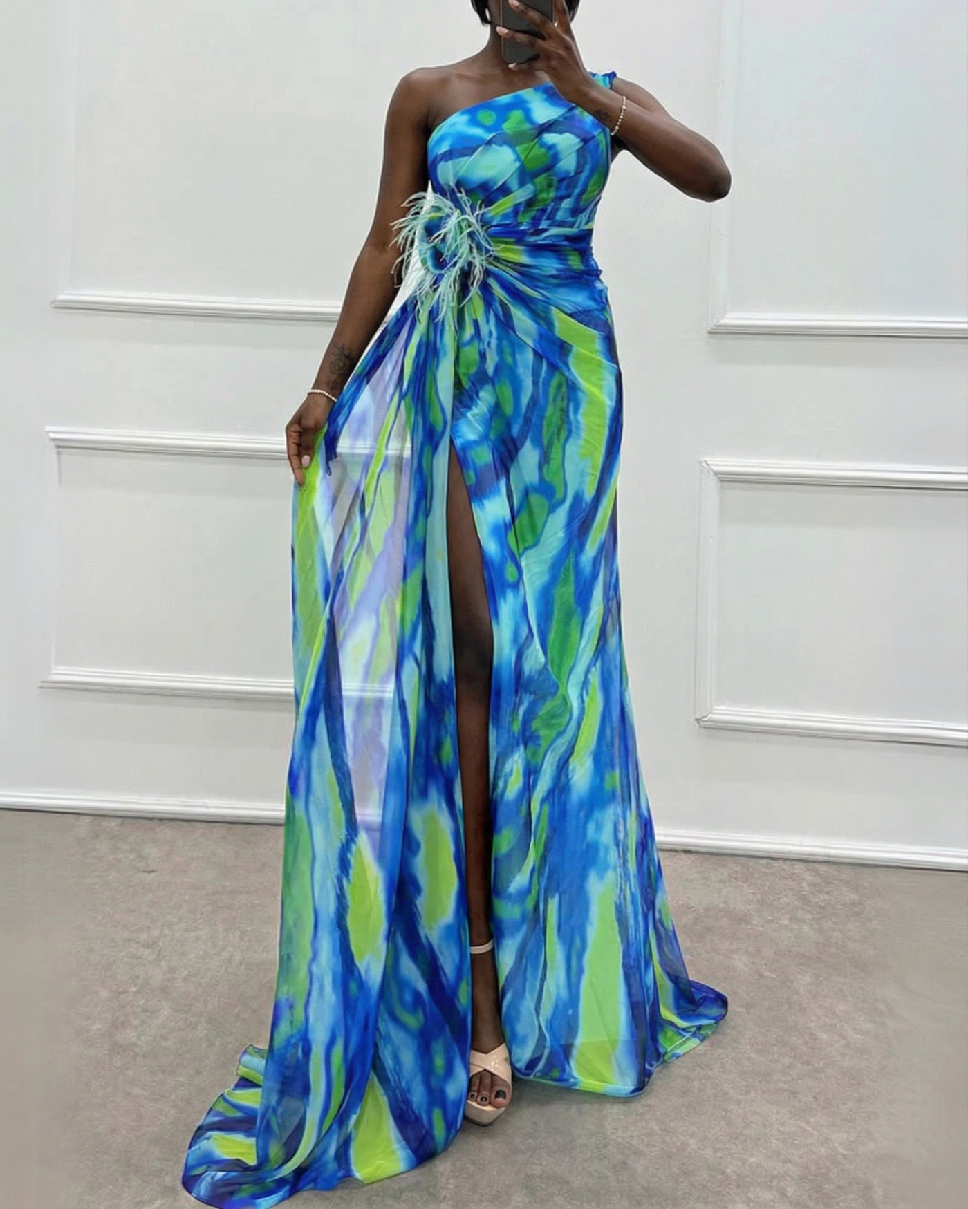 Lorna | Vibrant Draped Dress