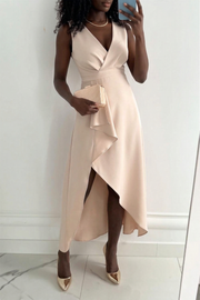 Rosamund | Dress with Pink Pattern