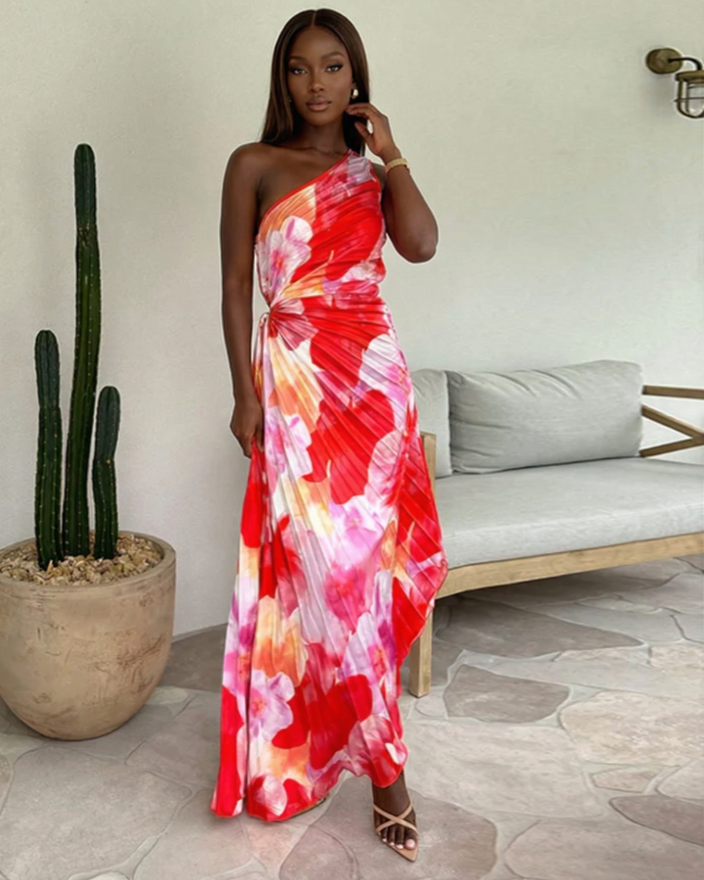 Celeste | Vibrant Tropical Evening Dress