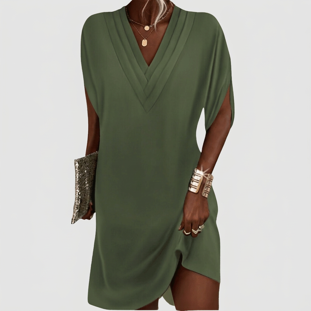 Alysa™ Elegant Dress with Half Sleeves