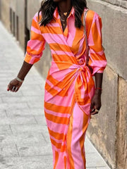 Elvina - Printed Wrap Dress