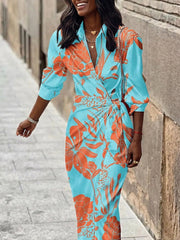 Elvina - Printed Wrap Dress