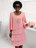 Catherine | Elegant Comfort Ruffle Dress