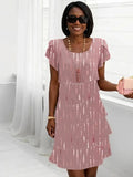 Victoria | Elegant Comfort Ruffle Dress