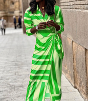 Elvina - Printed Wrap Dress