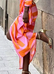 Elvina - Printed Wrap Dress