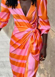 Elvina - Printed Wrap Dress