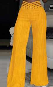 Emma | High Waist Crisscross Trousers