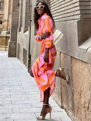 Elvina - Printed Wrap Dress