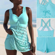 Grace™ | Ruched Tankini Swim Dress