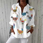 Kimberly™ | Playful Hen Blouse