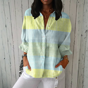 Holly™ | Pastel Grid Blouse