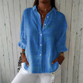 Ashley™ | Azure Stripe Blouse
