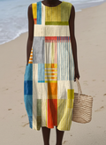 Evee™ Geometric Midi Dress