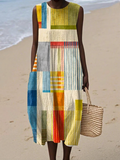 Evee™ Geometric Midi Dress