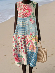 Anna™ Patchwork Midi Dress