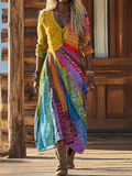 Bohemian Sun Design Dress
