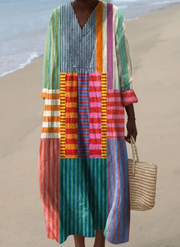 Reto Dress with Geometric Print for Women