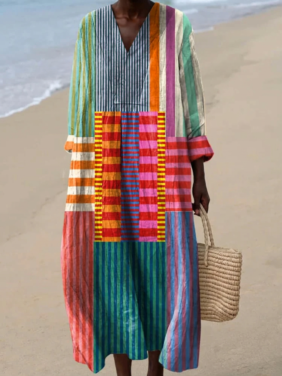 Reto Dress with Geometric Print for Women