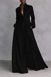 Serena | Flowing Button-Front Maxi Dress
