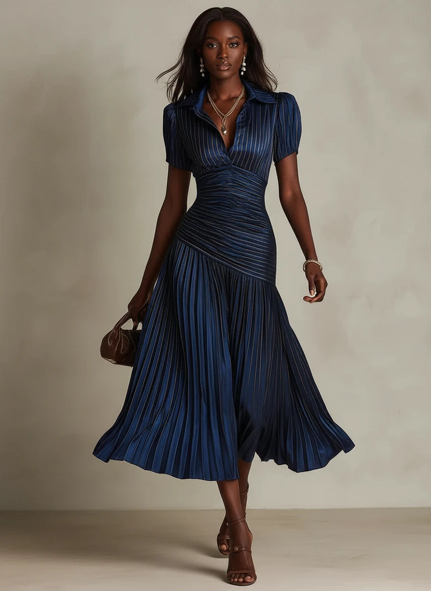 Florence | Vintage Elegant Chiffon Maxi Dress