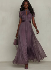 Ashley | Vintage Elegant Chiffon Maxi Dress