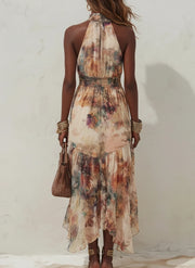 Chloe | Vintage Floral Soft Midi Dress