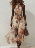 Chloe | Vintage Floral Soft Midi Dress