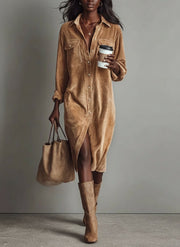 Elisee | Soft Corduroy Dress