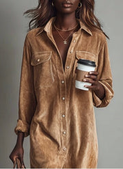 Elisee | Soft Corduroy Dress