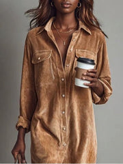 Elisee | Soft Corduroy Dress