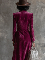 Viktoria | Velvet Blazer Dress