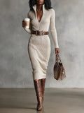 Clarae | Elegant Knitted Dress