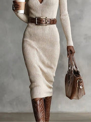 Clarae | Elegant Knitted Dress