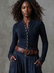 Michele | Suede Dress with Belt